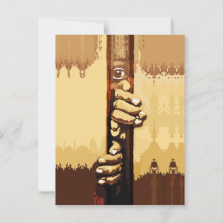 Struggle to Express Words Postcard