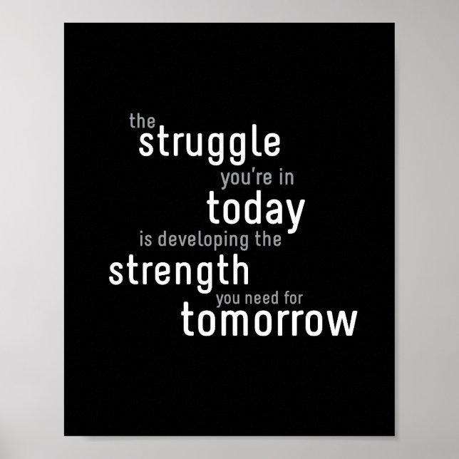 Struggle Today - 8"x10" Art Print (Front)