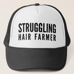 Struggling Hair Farmer Trucker Hat