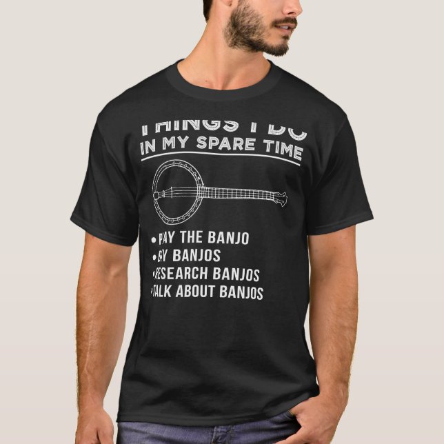 Strumming Banjo Enthusiasm: Embrace the Melodic Jo T-Shirt (Front)
