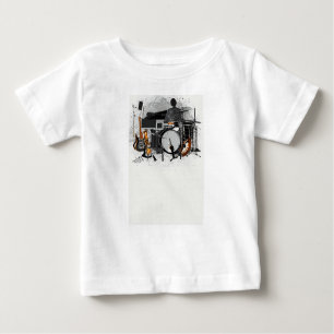 "Strumming Harmony: Guitar Elegance" Baby T-Shirt