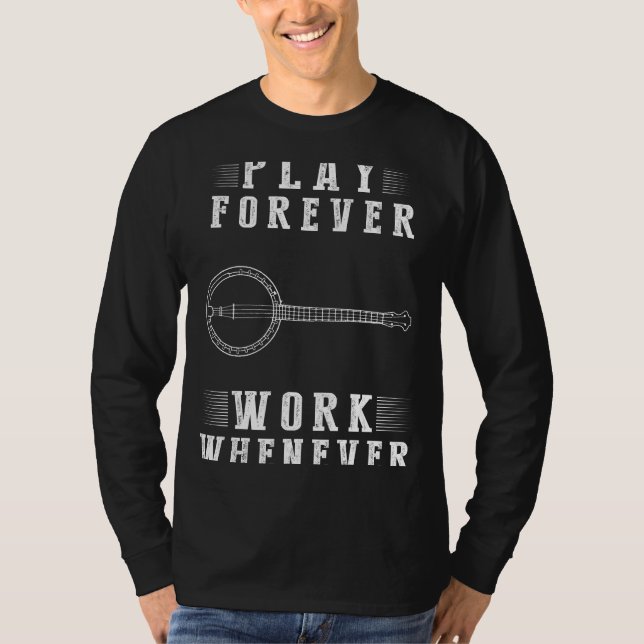 Strumming Joy Unbound: Play Banjo Forever - A Tee  (Front)