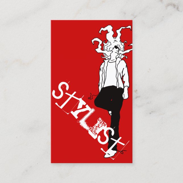 strung up stylist business card (Front)