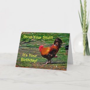 Strut Your Stuff - It's Your Birthday! Card