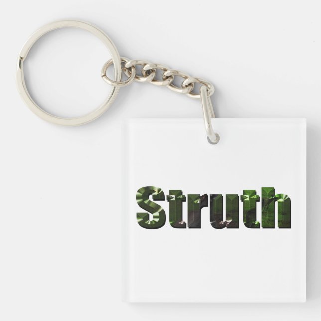 Struth ! Aussie Slang Word, Key Ring (Front)