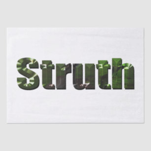 Struth ! Aussie Slang Word, Tissue Paper