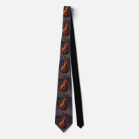 Strutting Rooster Bird Art Neck Tie
