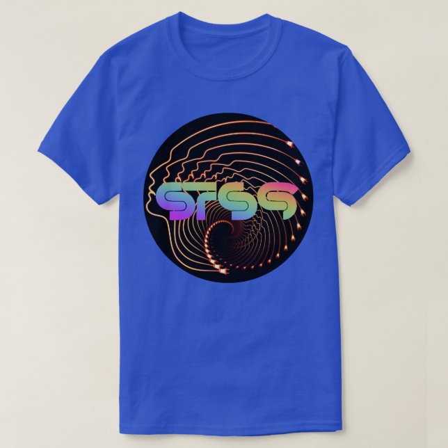STS9 Psychedelic Face Swirl T-Shirt (Design Front)