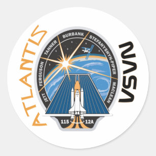 STS 115 Atlantis Classic Round Sticker