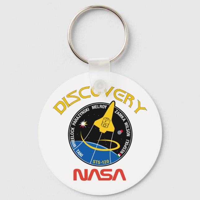 STS 120 Discovery Key Ring (Front)