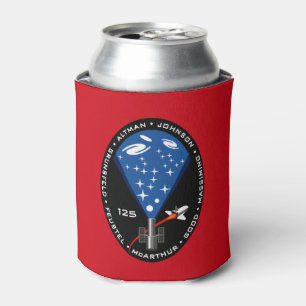 STS 125 Hubble Space Telescope Mission Patch Can Cooler