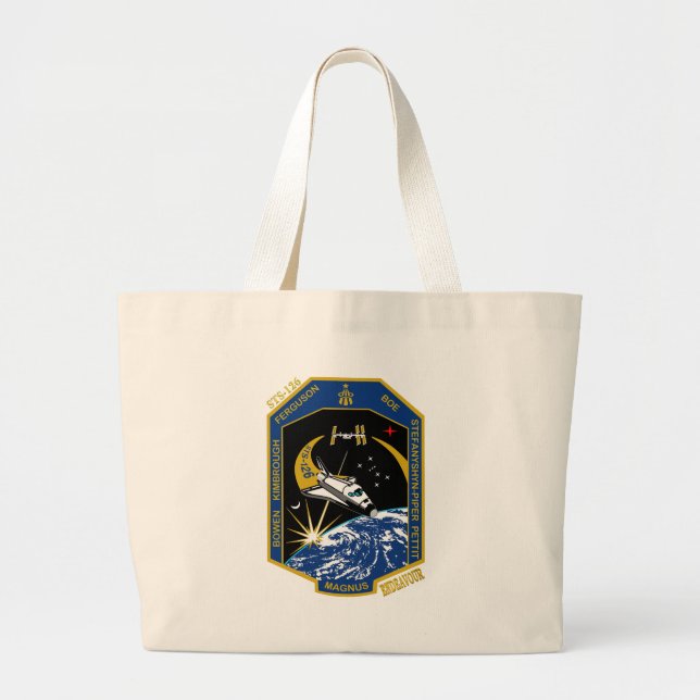 STS 126 Endeavour Large Tote Bag (Front)