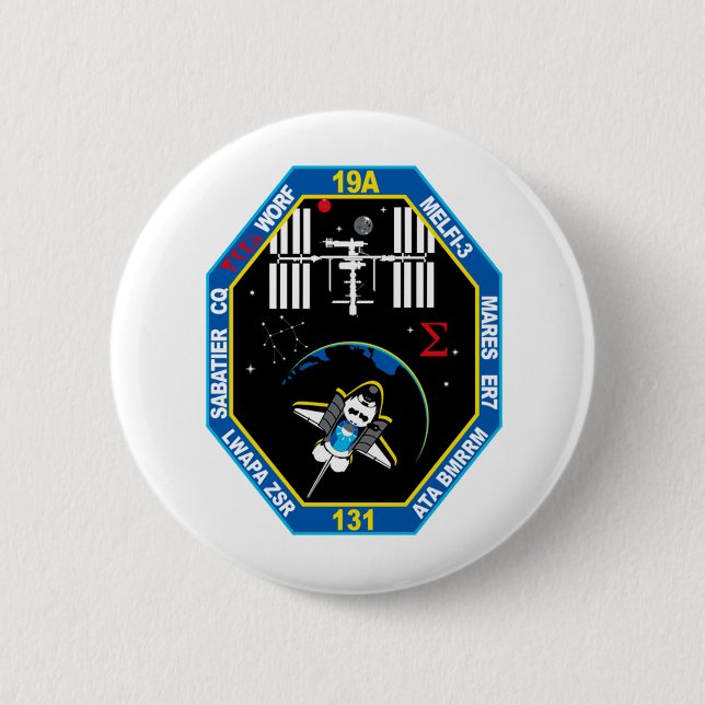 STS 131 Payload Group Patch 6 Cm Round Badge (Front)