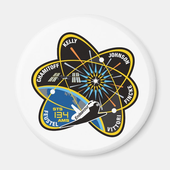 STS 134 Endeavour Magnet (Front)
