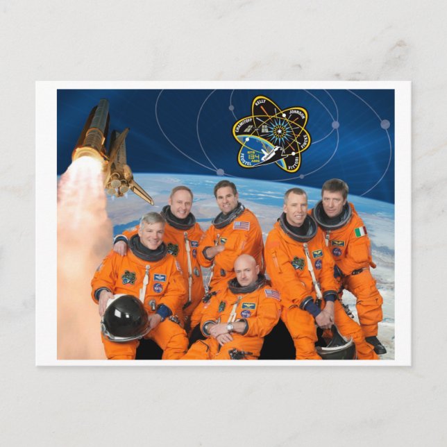 STS-134_Official_Crew_Photo Postcard (Front)