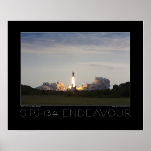 STS-134 Space Shuttle Endeavour Poster
