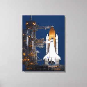 STS-135 Night Before Launch Wrapped Canvas
