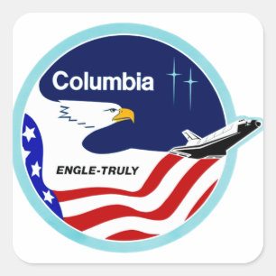 STS-2 Columbia: Engle & Truly Square Sticker