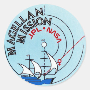 STS-30 Atlantis: Magellan to Venus Classic Round Sticker