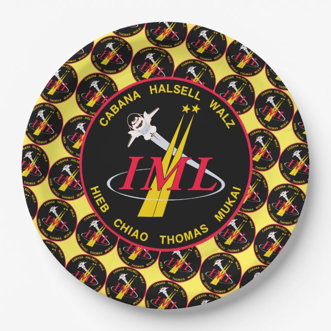 STS-65 Mission Insignia  Paper Plate (Front)