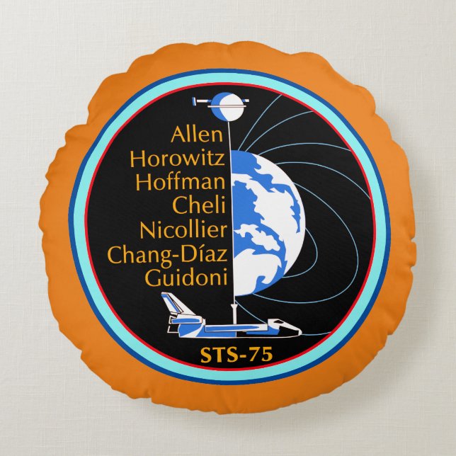 Sts-75-patch  round cushion (Front)