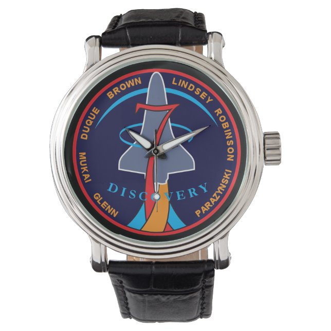 STS-95 Space Shuttle Discovery Mission Patch Logo Watch (Front)