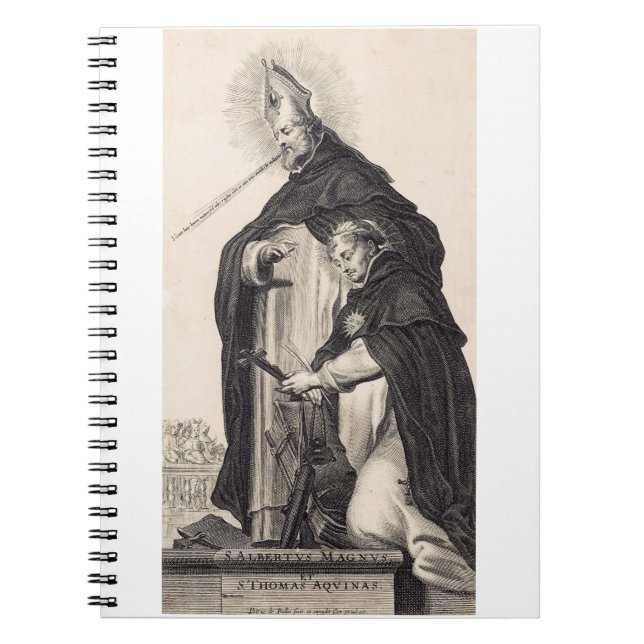 Sts. Albert the Great and Thomas Aquinas Fine Art Notebook (Front)
