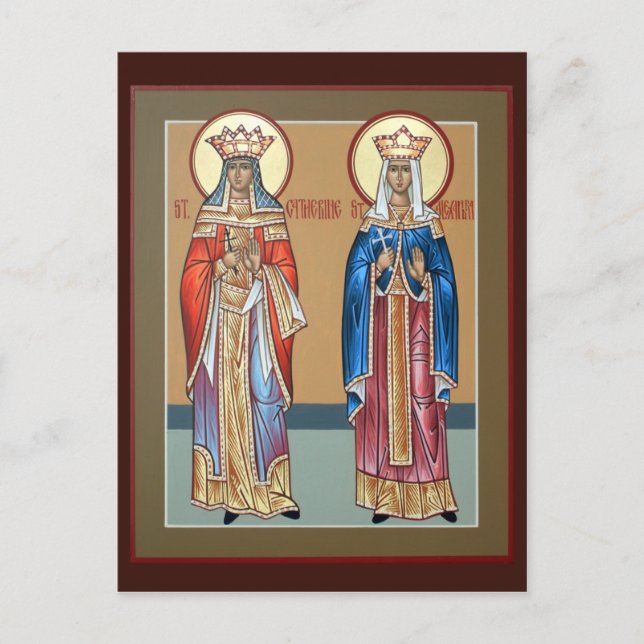 Sts. Catherine and Alexandra Prayer Cards (Front)