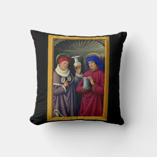 Sts. Cosmas and Damian Patron Saints of Healthcare Cushion