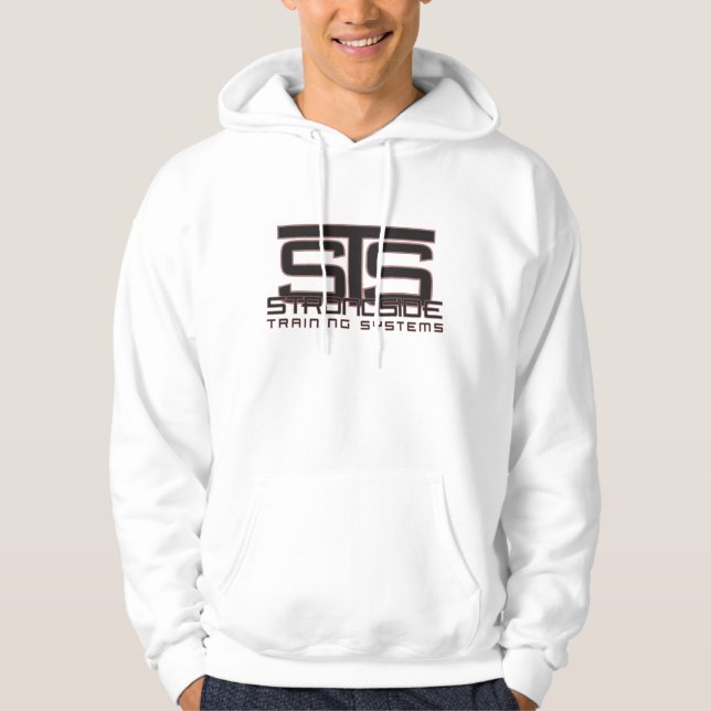 STS logo hoodie - white (Front)
