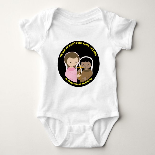Sts. Perpetua and Felicity Baby Bodysuit (Front)