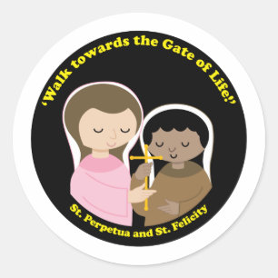 Sts. Perpetua and Felicity Classic Round Sticker