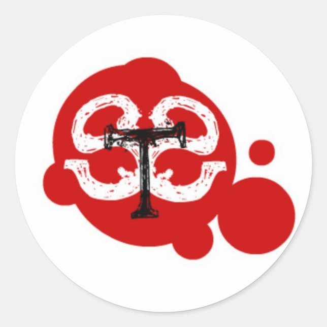 STS SPatter Round Sticker (Front)