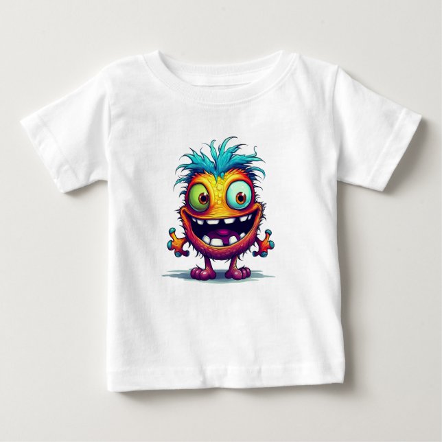 Stu 001 is the Mini Troll Baby T-Shirt (Front)