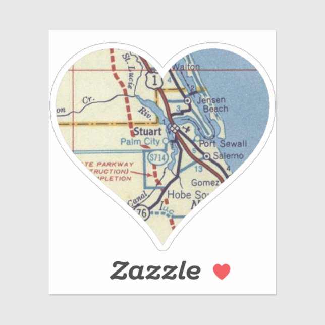 Stuart FL Vintage Map (Sheet)