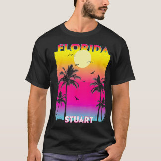 Stuart Florida Fl summer vintage Sunset  T-Shirt