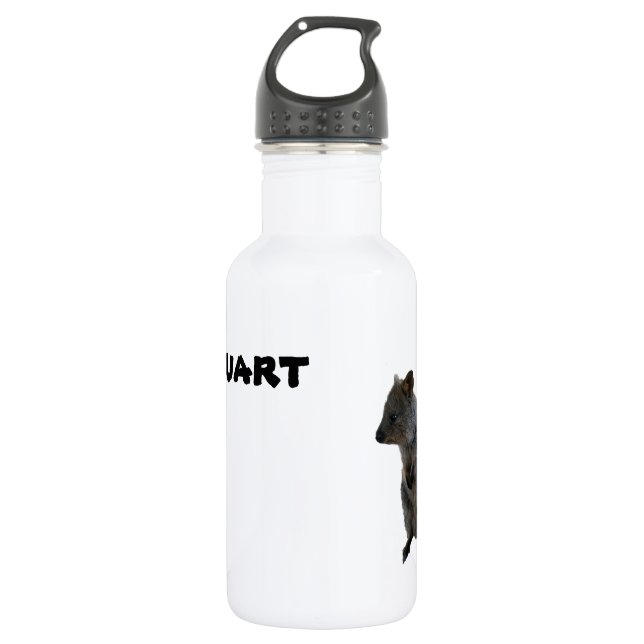 Stuart Name With Aussie Quokka, Water Bottle (Front)
