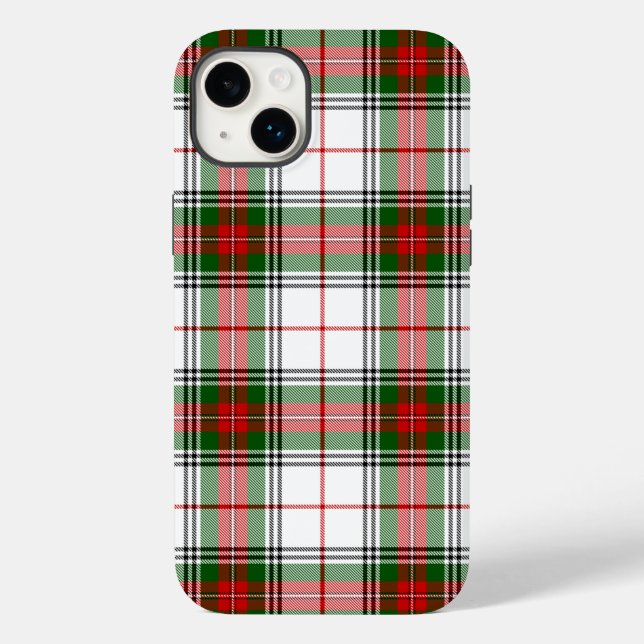 Stuart / Stewart Red Green White Plaid Case-Mate iPhone Case (Back)