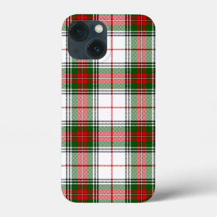 Stuart / Stewart Red Green White Plaid iPhone 13 Mini Case