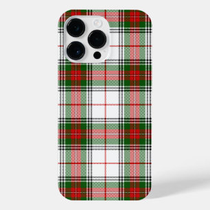 Stuart / Stewart Red Green White Plaid iPhone 14 Pro Max Case