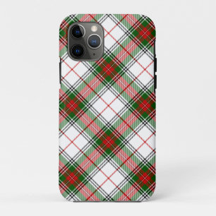 Stuart / Stewart tartan white red green plaid iPhone 11 Pro Case
