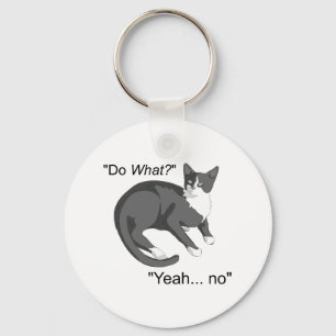 Stubborn Cat Key Ring
