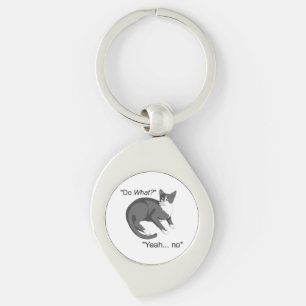 Stubborn Cat Key Ring