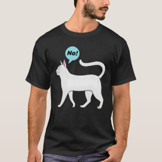 Stubborn Cat No Quote family T-Shirt
