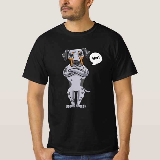 Stubborn Catahoula Leopard Dog funny T-Shirt (Front)