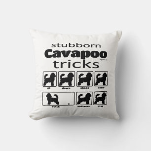 Stubborn Cavapoo Tricks Cushion