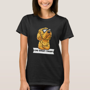 Stubborn Cockapoo Dog Spoodle With Sunglasses T-Shirt