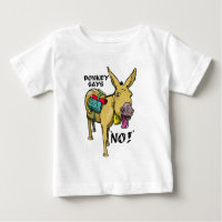 Stubborn donkey Funny mule