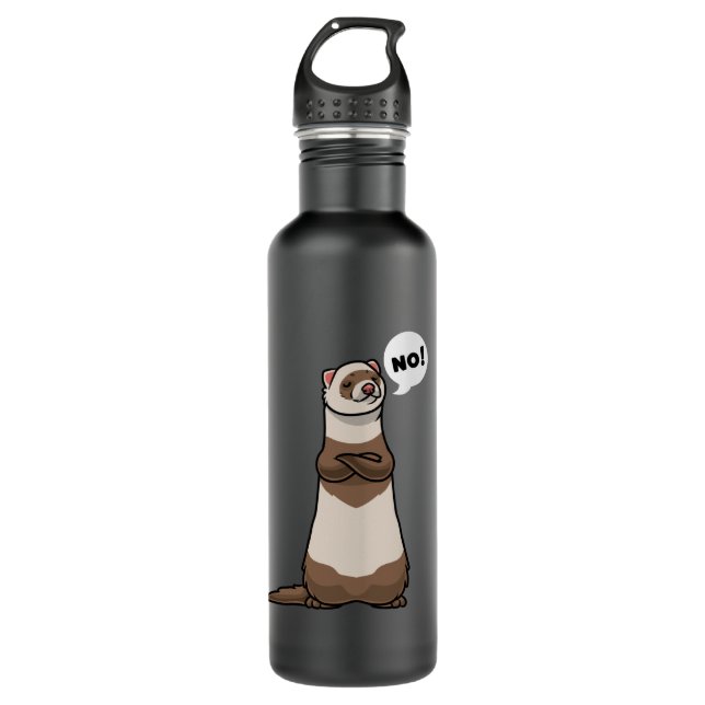 Stubborn Ferret 710 Ml Water Bottle (Front)