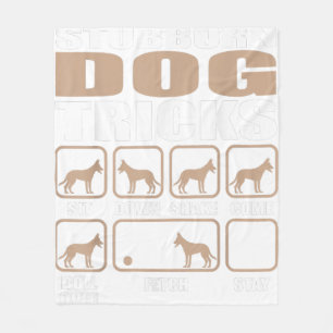 Stubborn Great Dane Tricks Great Dane Lovers Desi Fleece Blanket